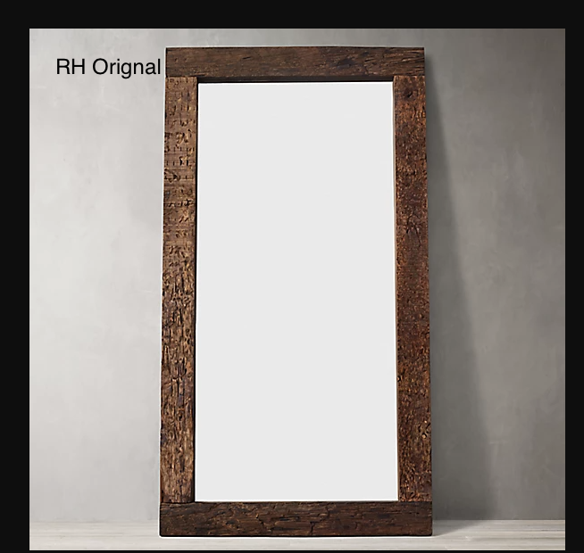 The Original RH Reclaimed Railroad Ties Mirror